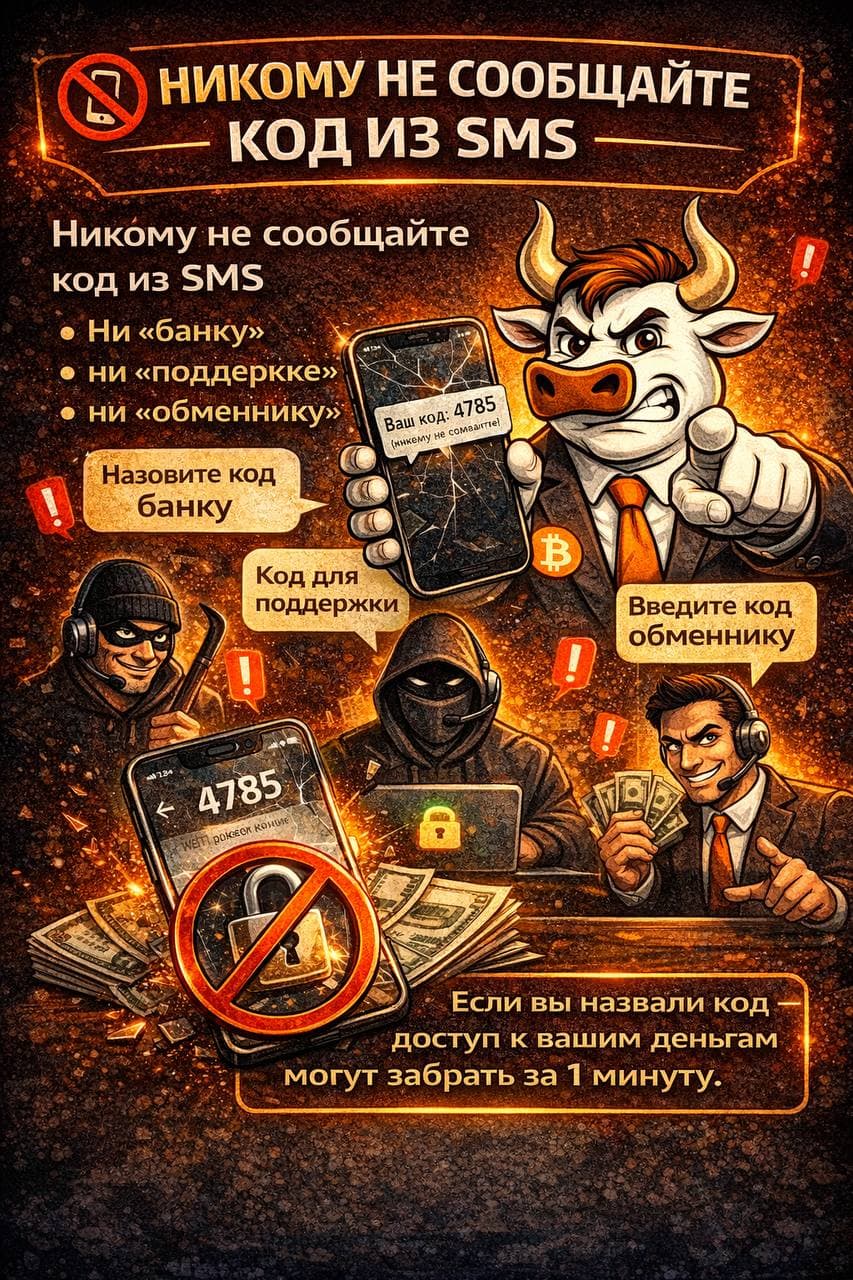 Никогда не сообщайте код
