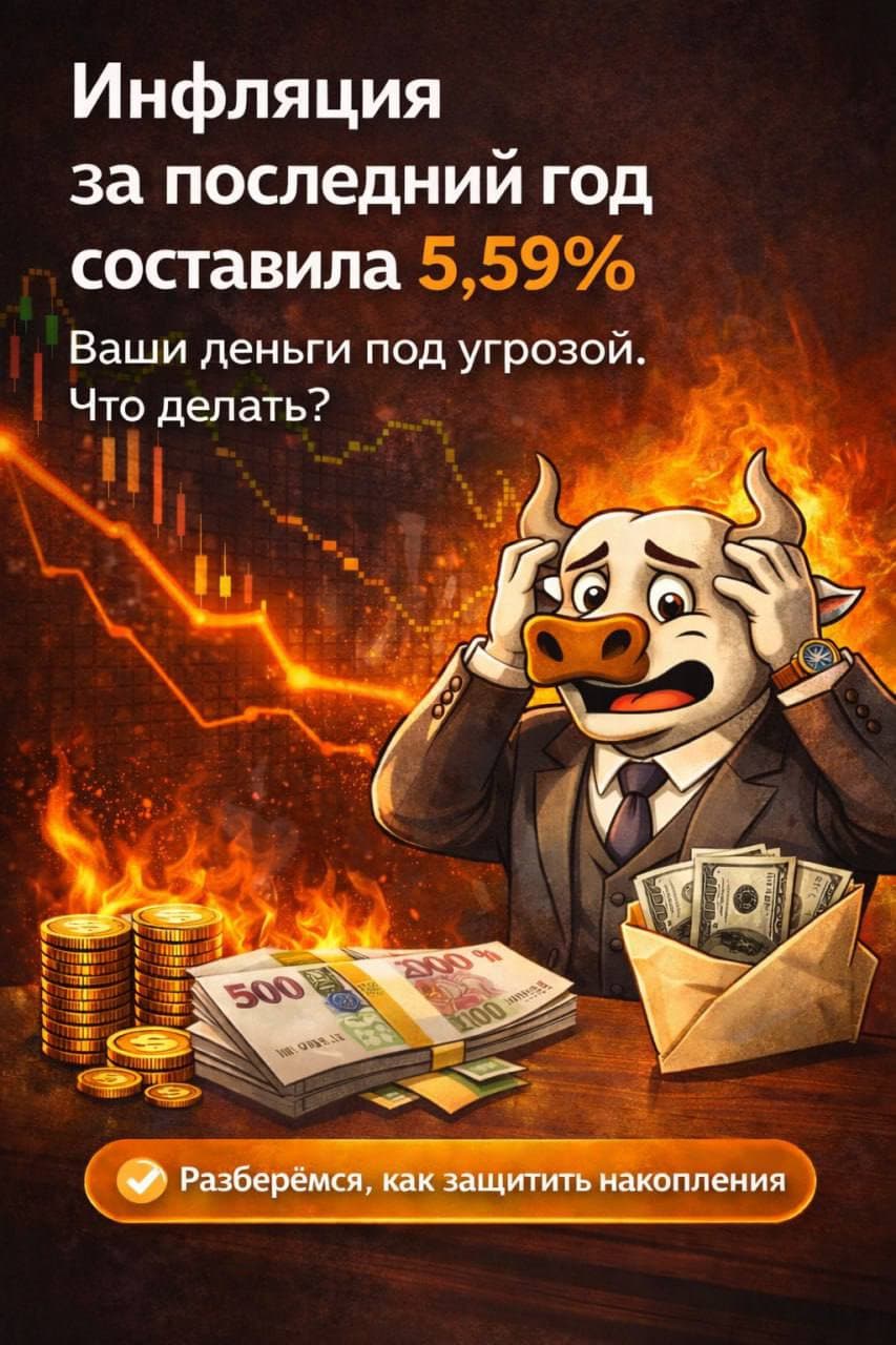 📉 Инфляция за последний год — 5,59%
